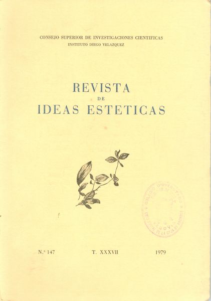 Revista de Ideas Estéticas. N.º 147. T. XXXVII. 1979